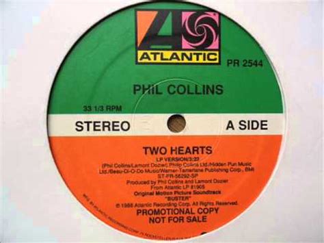 lyrics two hearts phil collins|phil collins vie privée.